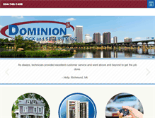Tablet Screenshot of dominionlock.com